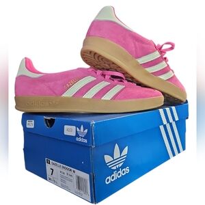 Brand New, Never Worn Adidas Gazelle Indoor W Pink Suede Sneakers!!